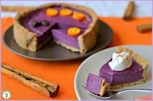 Tarte à l'igname violet